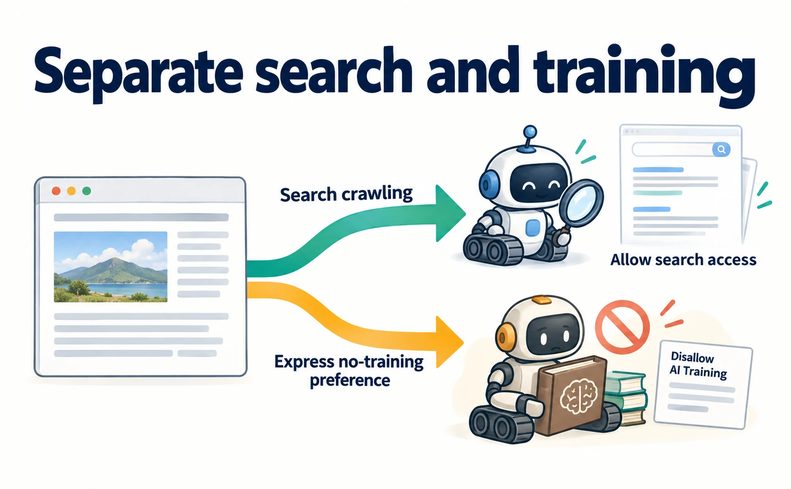 Cloudflare: refuse AI training while keeping search access