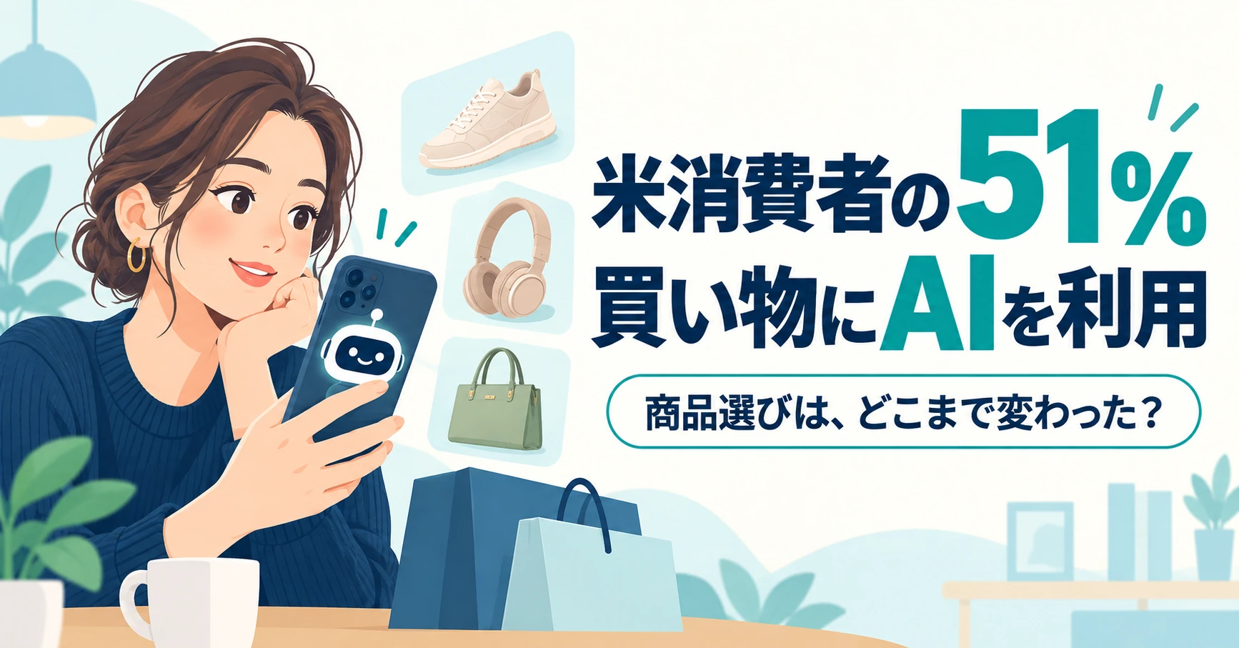 米消費者の51%がAIショッピングを利用。商品選びはどこまで変わった？