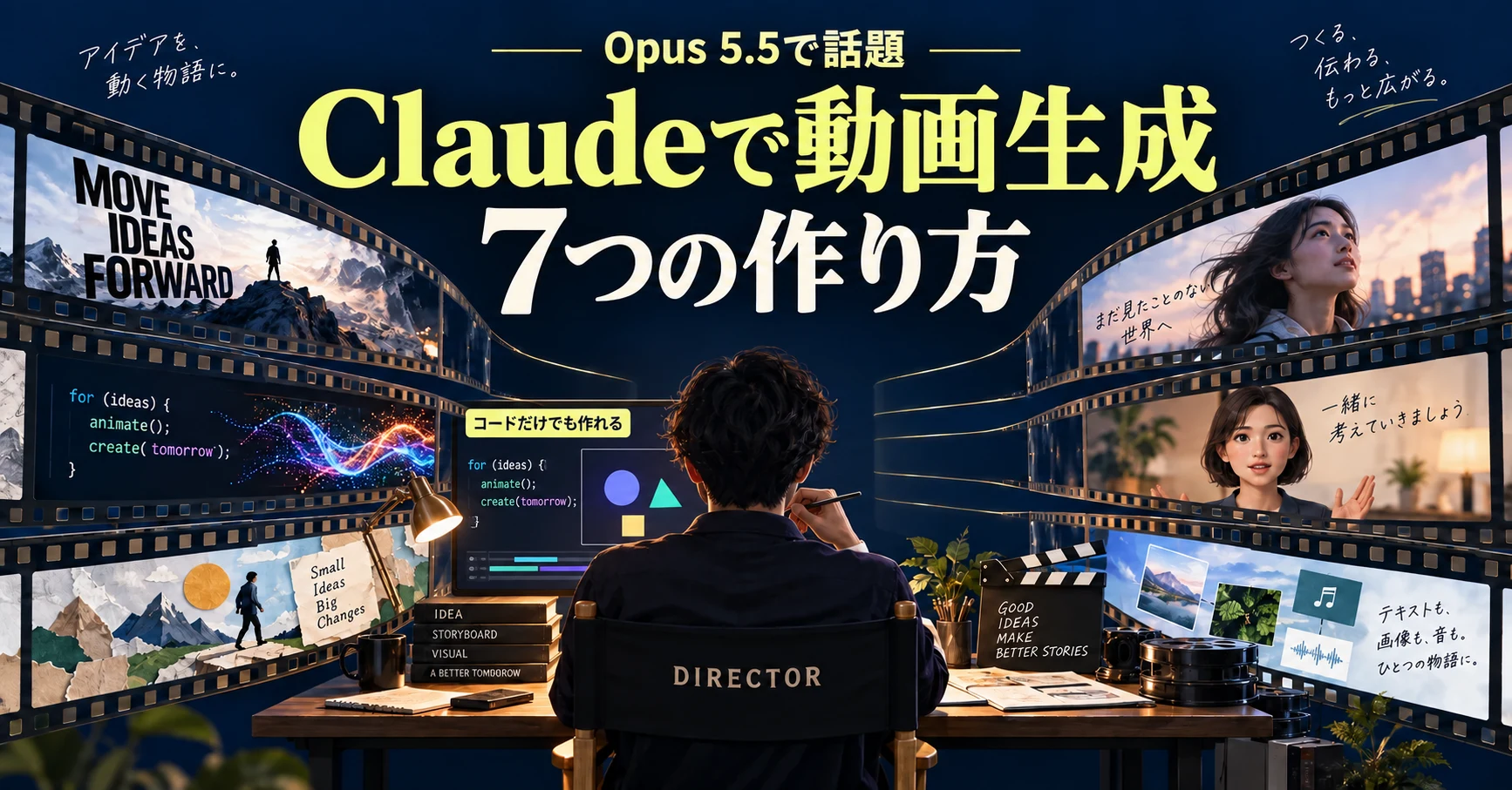 Claudeで動画生成するには？Opus 5.5で試せる7パターンを比較