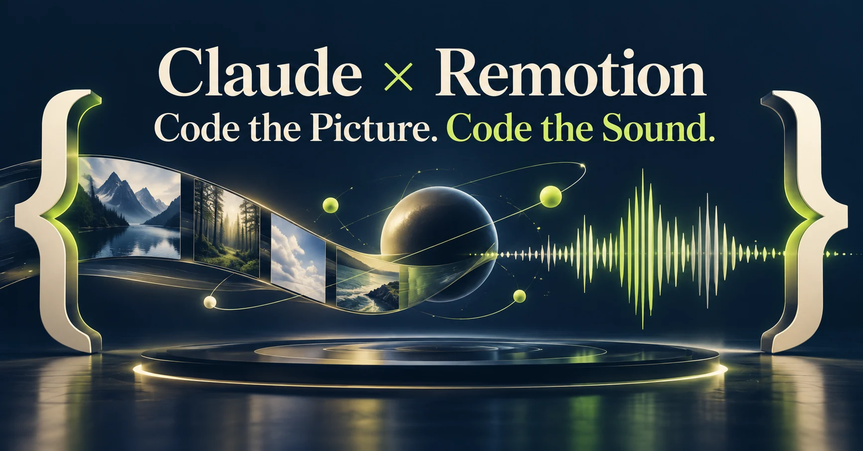 Claude and Remotion: make visuals and sound with code