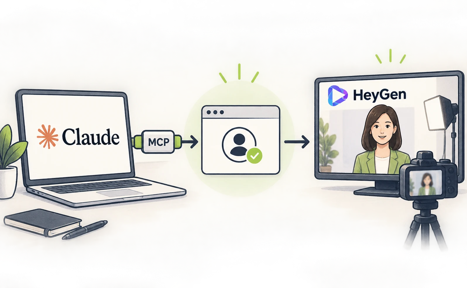 Connect Claude to HeyGen through MCP and authenticate the account