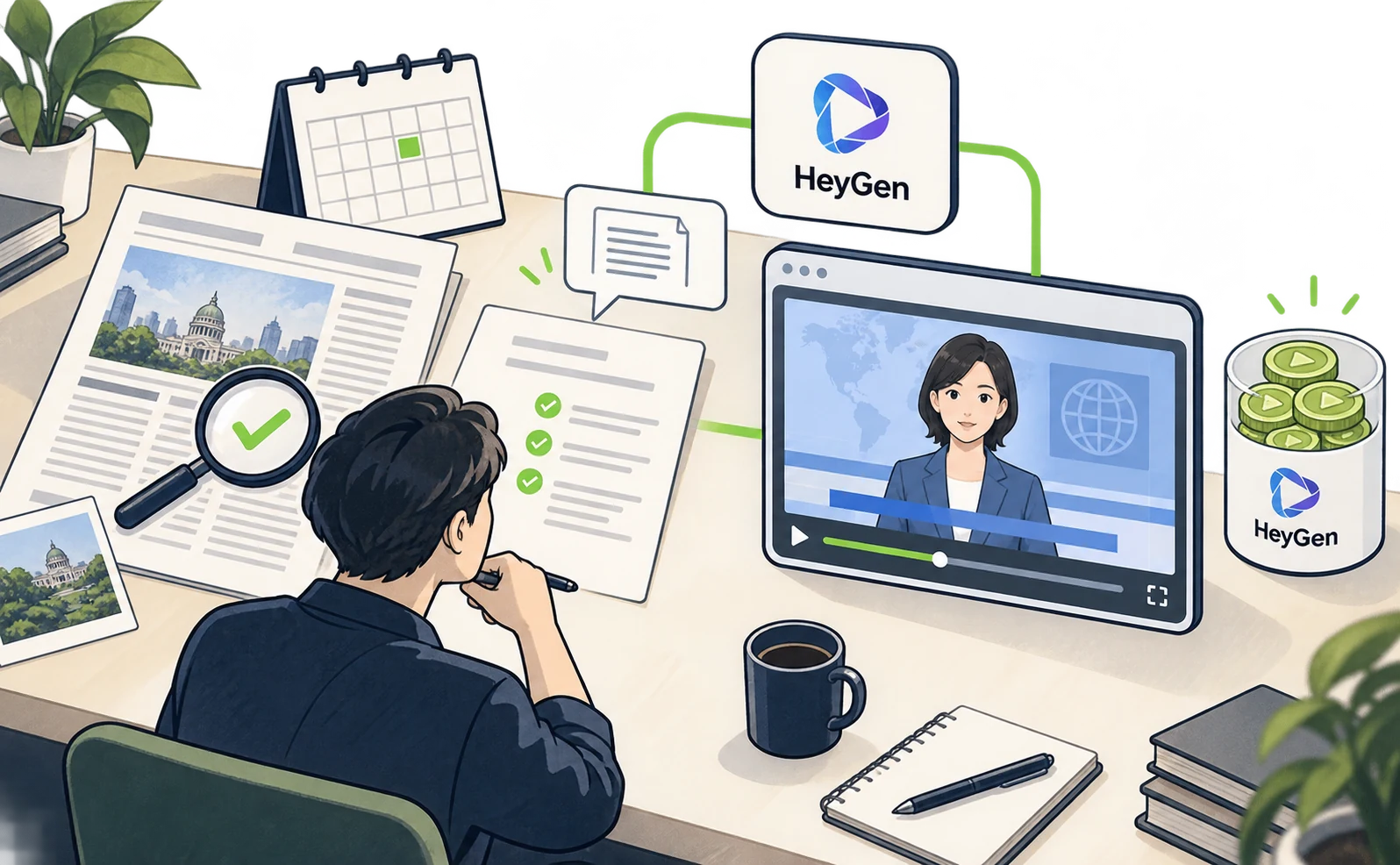 Verify news sources and script before making the avatar video