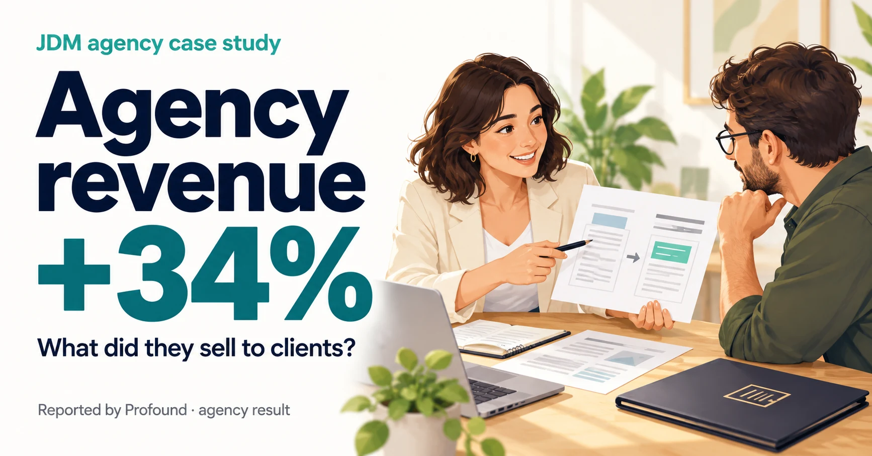 LLMO case study: JDM reports 34% agency revenue growth. What did it sell to clients?