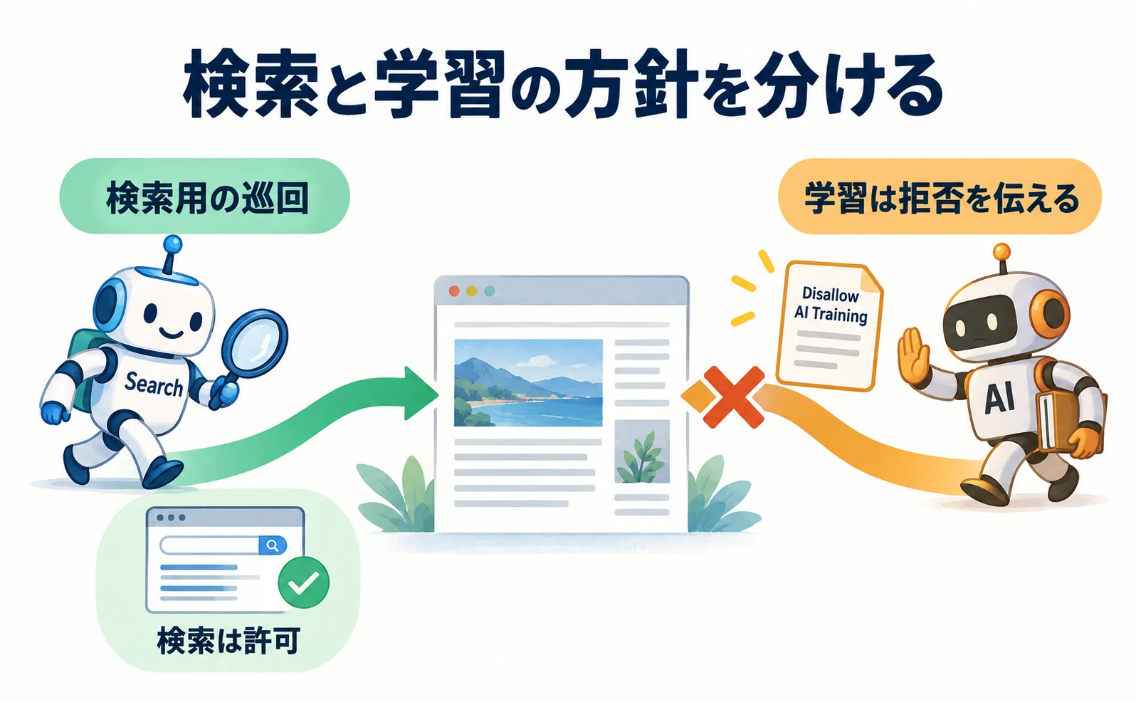 AI学習は断りたい。でもGoogle検索には出たい。Cloudflareの新設定を解説